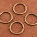 Metal Purse O Ring Non Welded Bronze O Ring Solid Round Ring Craft