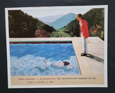 David Hockney "Pool with Two Figures" Poster Print offset Lithograph ...