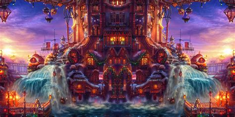 Christmas Steampunk Holiday Hotel Sdgp10x By Groovytripz On Deviantart