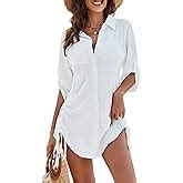 Blooming Jelly Womens Bathing Suit Cover Ups Bikini Swimsuit Coverup Drawstring Beach Dress