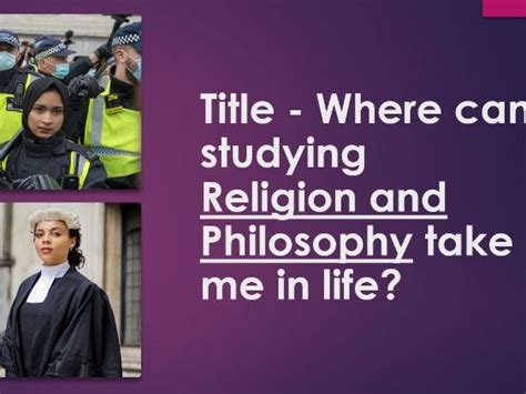 Religious Studies Religious Education Philosophy Careers