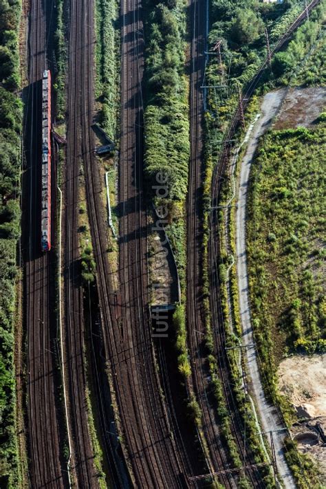 Luftbild Duisburg Bahn Kreuzung Der Schienen Und Gleisanlagen Der