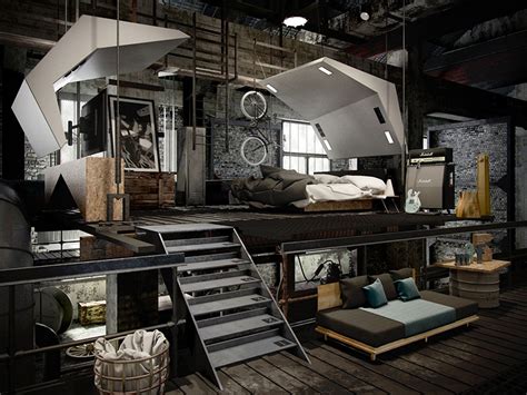 Industrial Theme For Your Bedroom Ideas Simdreamhomes