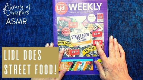 ASMR Street Food Lidl Weekly Gum Chewing Whispered Reading