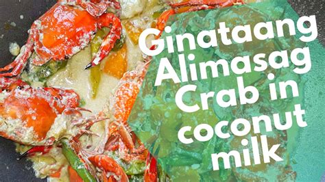 Ginataang Alimasag Crab In Coconut Milk