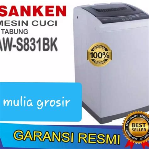 Jual Mesin Cuci Sanken Top Loading Kg Aw S Bk Shopee Indonesia