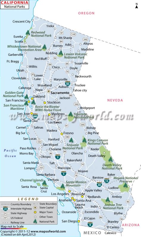 Map Of California National Parks And Monuments - Printable Maps