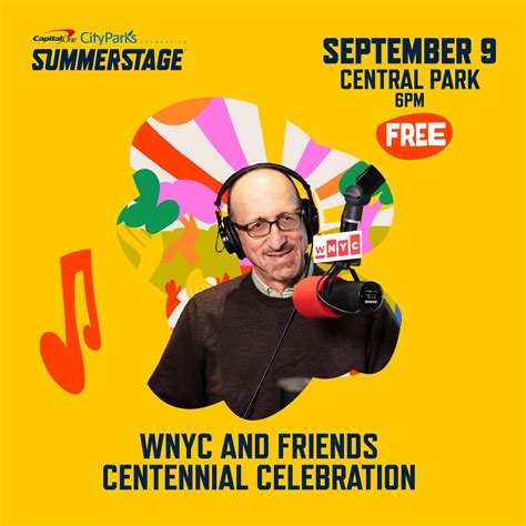 Wnyc And Friends Centennial Celebration At Summerstage In Central Park