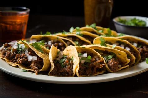 Premium Photo Tasty Beef Birria Quesabirria Tacos With Consomme