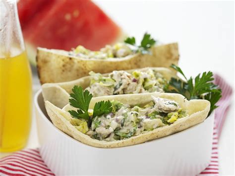 Chicken Salad Pitta Breads Recipe | EatSmarter