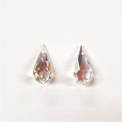 Swarovski Crystal Teardrop Pendants Village Beads