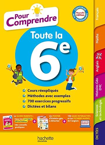 Programme 6ème 2023 complet en ligne Cours Exercices gratuits Sixième