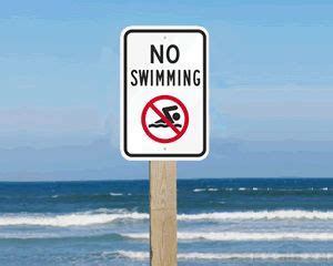 No Swimming