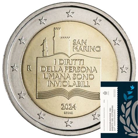 San Marino Euro Burgerrechten Bu Coin In Blister