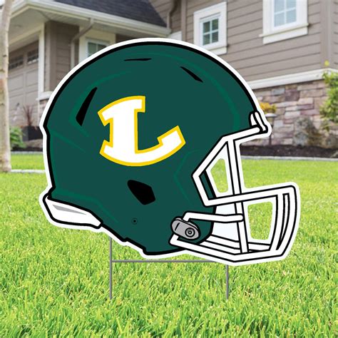 Longview High School Football Helmet Lawn Sign — Custom Lawn Sign