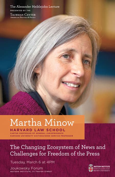 Martha Minow ─ The Changing Ecosystem of News and Challenges for ...