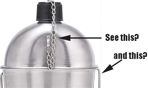 Stainless Steel Canteen - Single Walled for Boiling Water