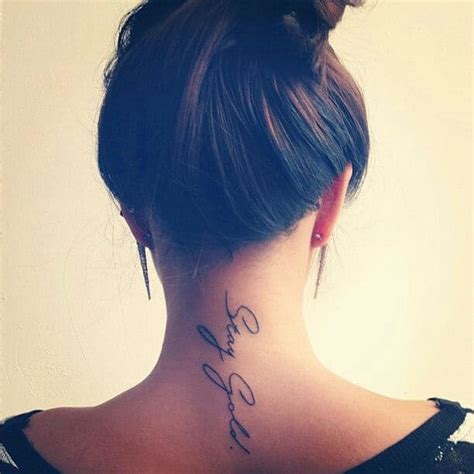 35 Splendid Back Of Neck Tattoo Designs