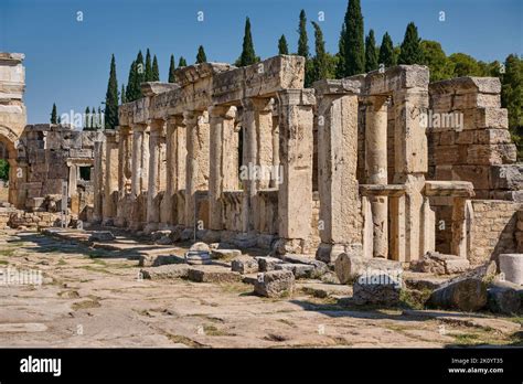 Latrines In Greek Hierapolis Pamukkale Archeological Site Pamukkale