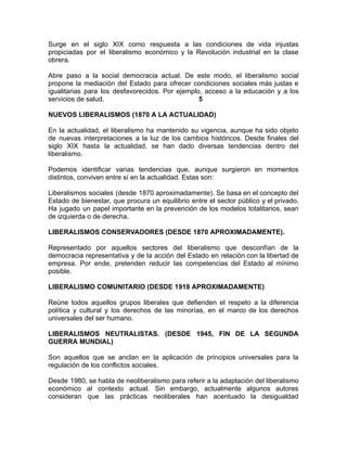 LIBERALISMO Grupo No 1 Pdf Descarga Gratuita