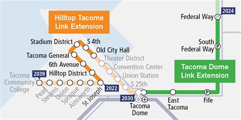 Tacoma Link Light Rail Map