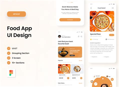 UI Kit Food App Figma