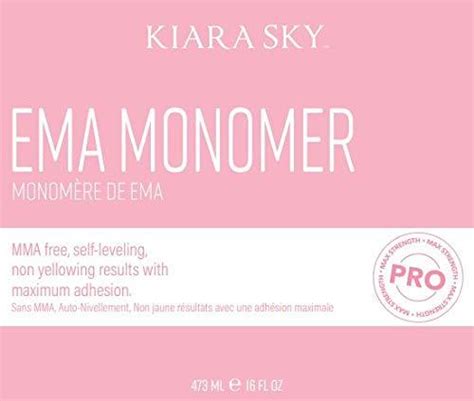 Kiara Sky Ema Professional Liquid Monomer For Nails Fl Oz Pack Of