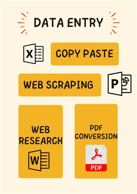 Do Your Data Entry Copy Paste Web Scraping Pdf Conversion By