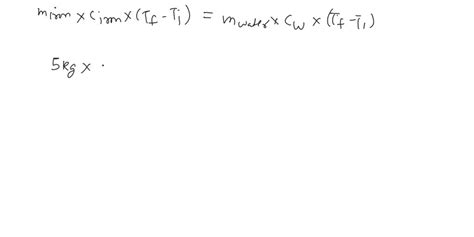 Solved A Kg Iron Block Initially At C Is Put In An Insulated