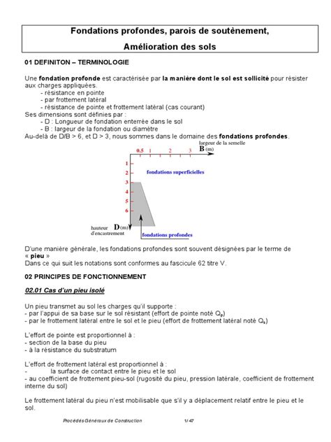 PDF Cours Fondations Profondes3 Procedes Generaux De Construction 2