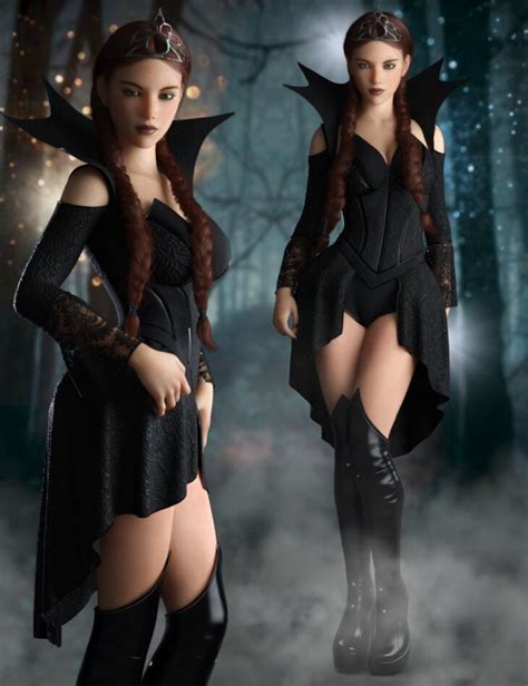 Dforce Dark Princess Outfit Set For Genesis And Females Render