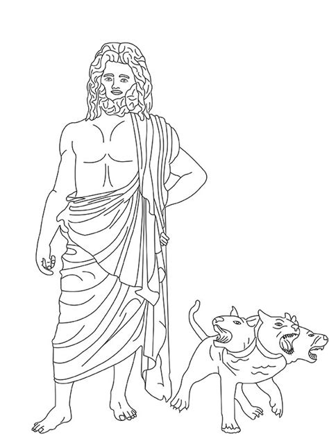 Hades Lineart Coloring Pages Greek Goddess Art Greek Gods Porn Sex