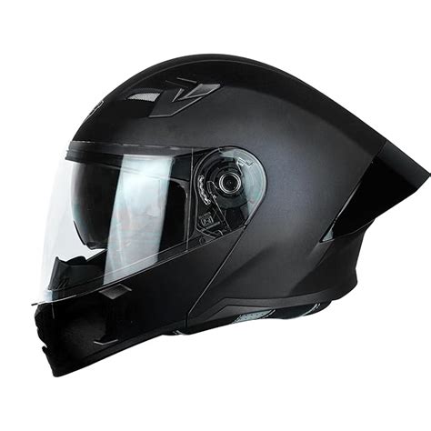 Steelbird Sba Wings Isi Certified Flip Up Helmet With Black Spoiler