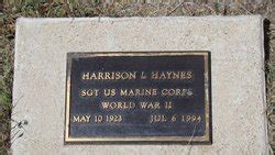 Harrison Leslie Haynes 1923 1994 Mémorial Find a Grave