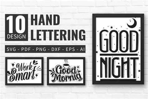 Hand Lettering 10 Design SVG 3