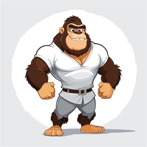 Premium Vector Gorilla Vector On White Background