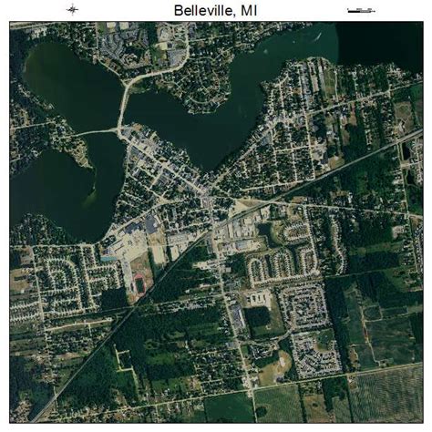 Aerial Photography Map of Belleville, MI Michigan