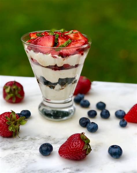 Balsamic Berry Parfait with Whipped Mascarpone Cream | Zest For Cooking