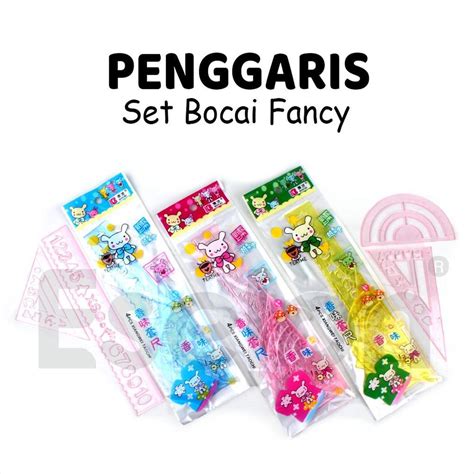 Jual Penggaris Set 4in1 Penggaris Penggaris Fancy Bocai Shopee