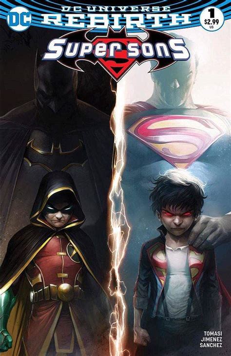 Super Sons 1 Francesco Mattina Colour And Bandw Variant Cover Set Dc