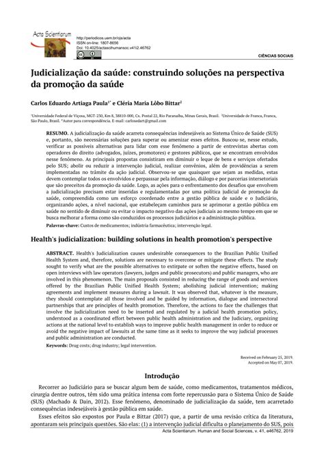 PDF Judicialização da saúde construindo soluções na perspectiva da