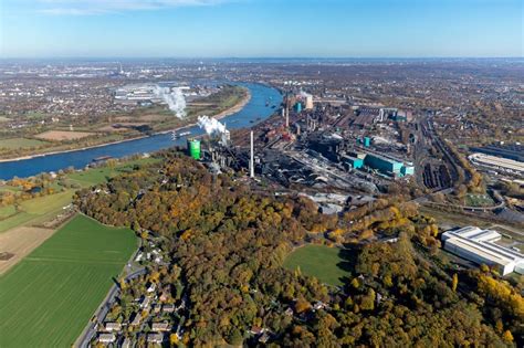 Duisburg Aus Der Vogelperspektive Technische Anlagen Und