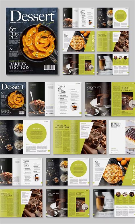 Food Magazine Template Indesign Indd Food Magazine Layout Food