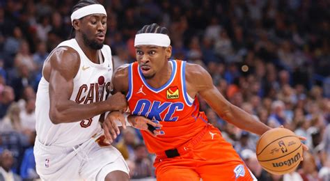 Canada S Gilgeous Alexander Scores 43 Thunder Take Down Cavaliers