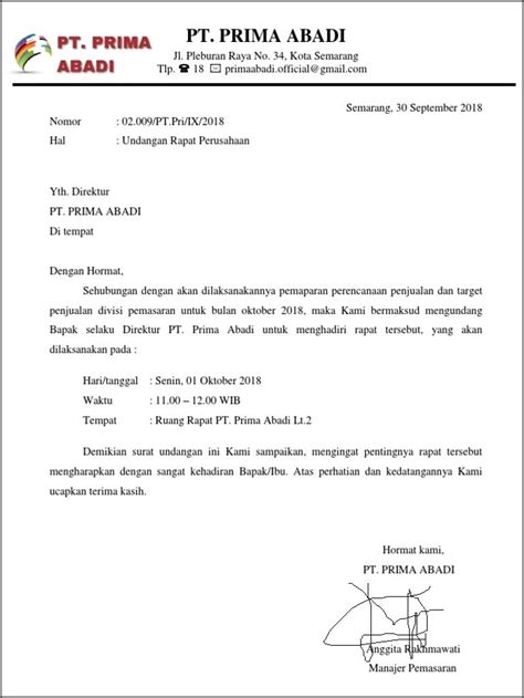 Contoh Surat Dinas Sekolah Tentang Osis Surat Dinas Desain Contoh