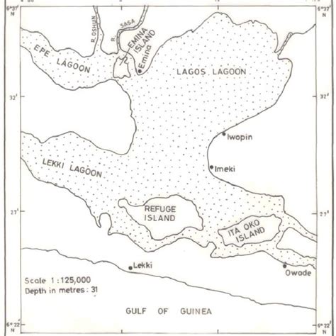 Map of Lekki Lagoon, Lagos Nigeria | Download Scientific Diagram