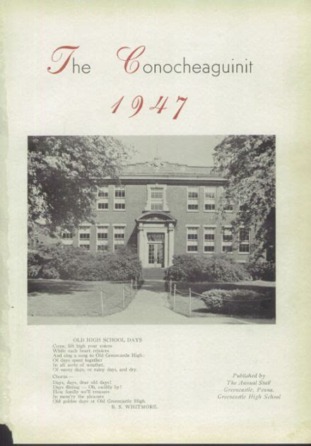 Explore 1947 Greencastle-Antrim High School Yearbook, Greencastle PA ...