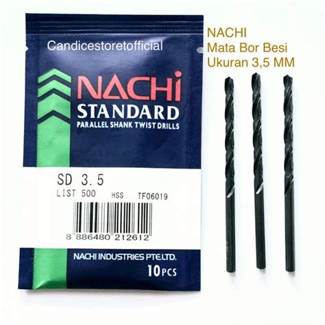 Jual Nachi 3 5 MM Mata Bor Besi HSS Nachi Matabor Besi HSS 3 5 MM