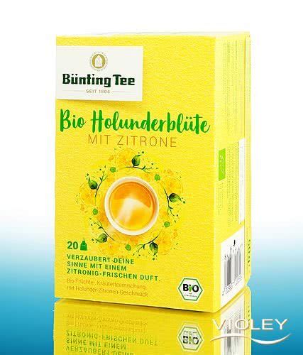 Bünting Bio Holunderblüte Mit Zitrone Aufgussbeutel 20 X 2 5 G