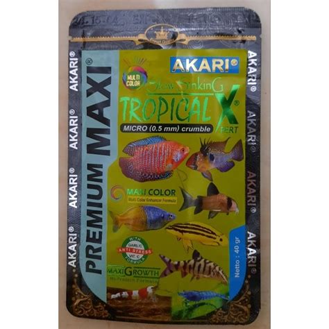 Jual Pelet Crumble Akari Premium Maxi Tropical X Slow Sinking Multi